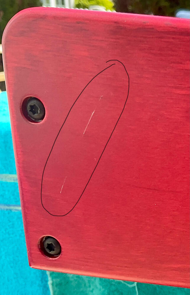 Small Blem Scratch On Side Panel Small Blem Scratch On Side Panel