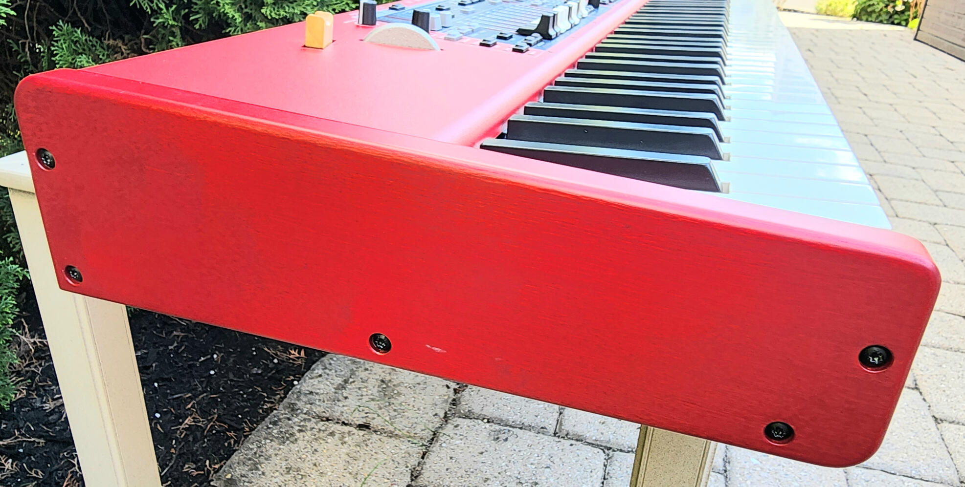 Left Red Wood Side Panel