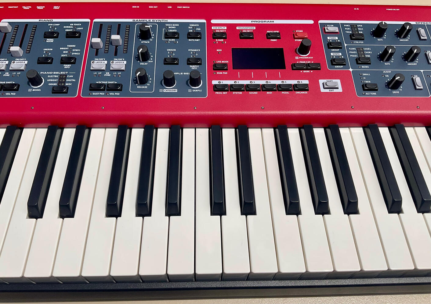 Front Left Keyboard